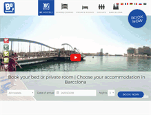 Tablet Screenshot of behostels.com